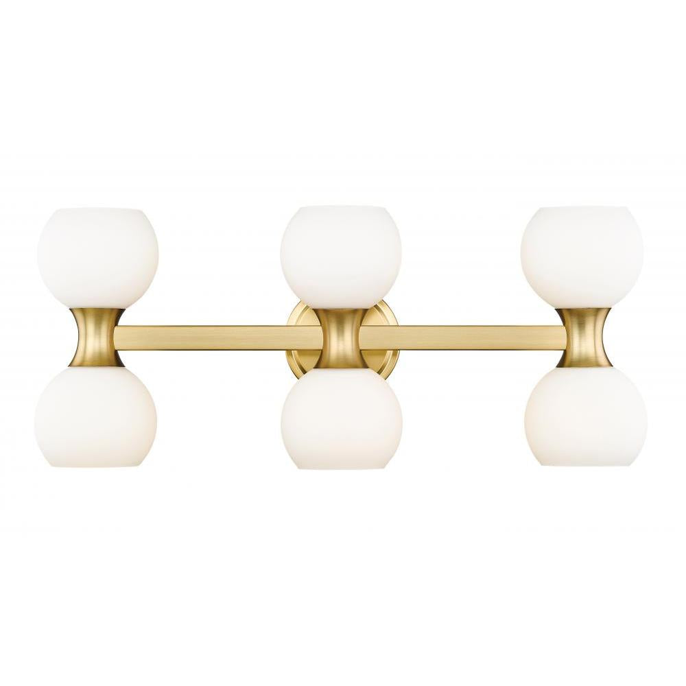 6 Light Vanity-Matte Opal