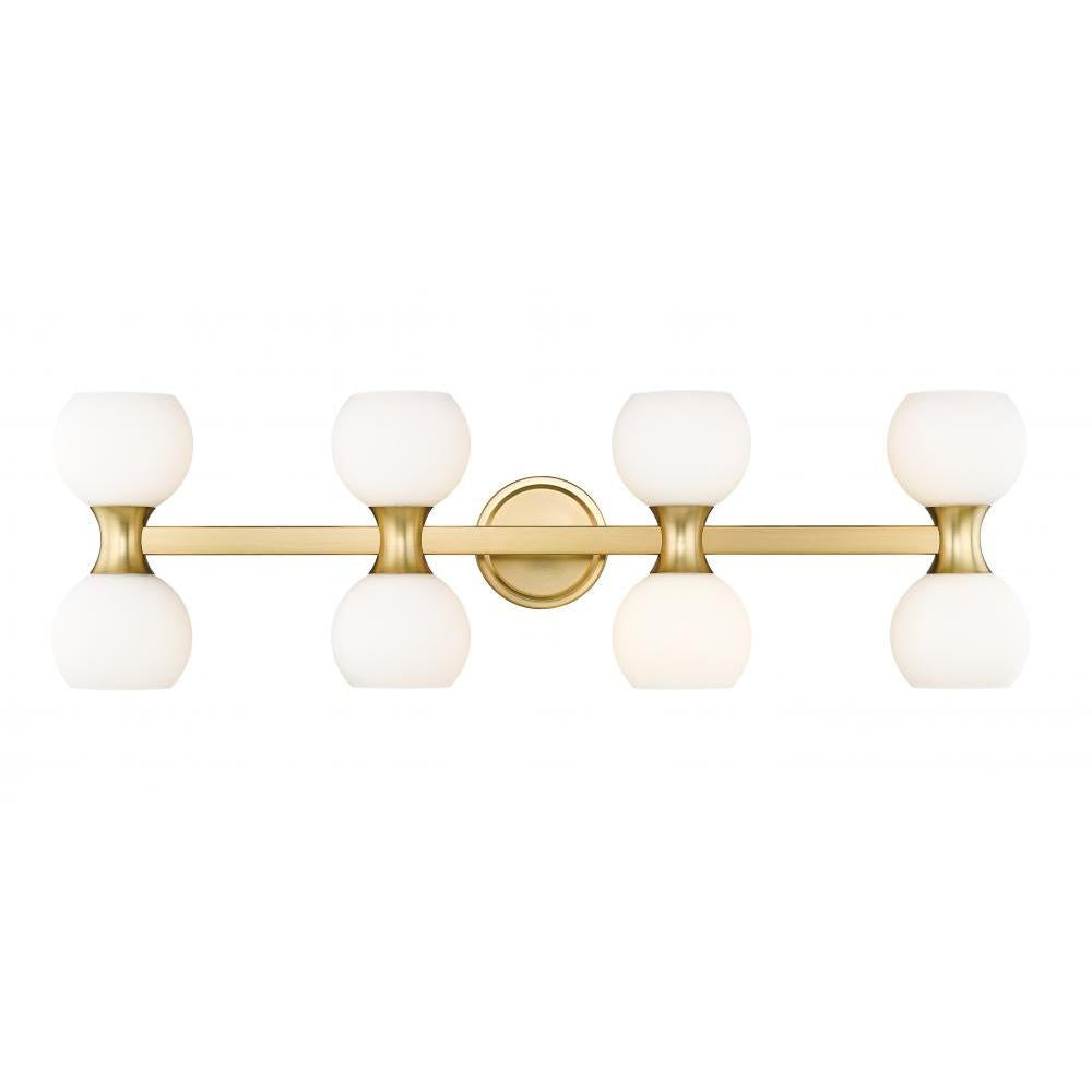 8 Light Vanity-Matte Opal