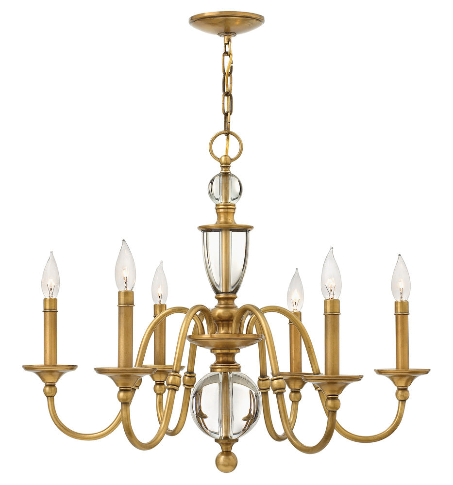 Hinkley Lighting ELEANOR 4956HB Chandelier Contemporary - Heritage Brass