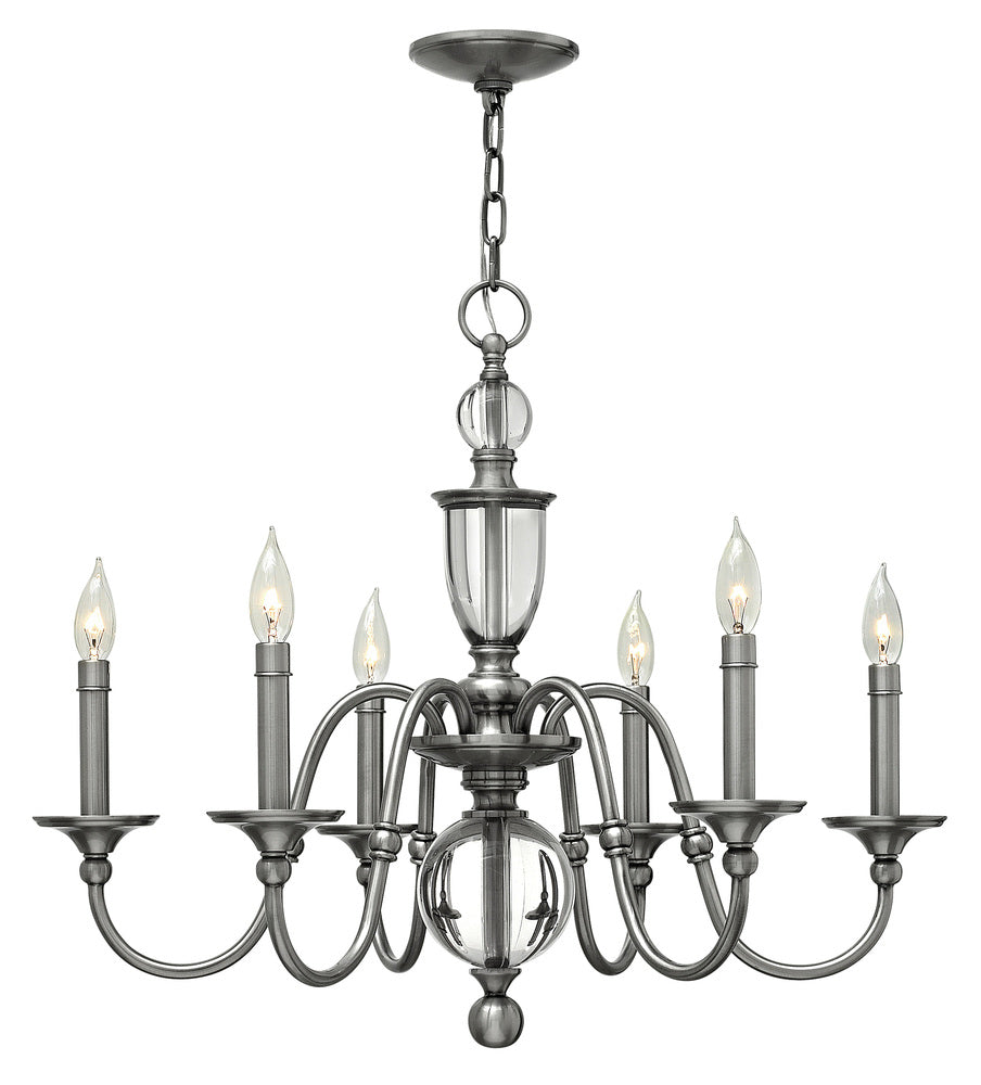 Hinkley Lighting ELEANOR 4956PL Chandelier Traditional - Polished Antique Nickel