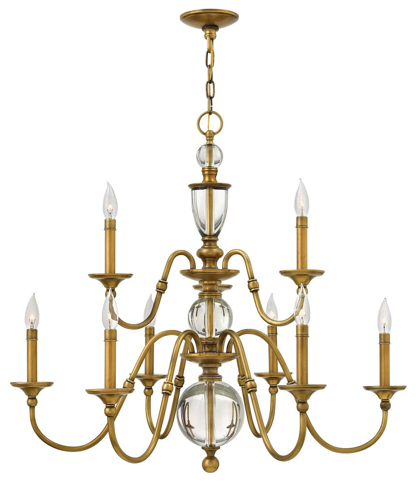 Hinkley Lighting ELEANOR 4958HB Chandelier Contemporary - Heritage Brass