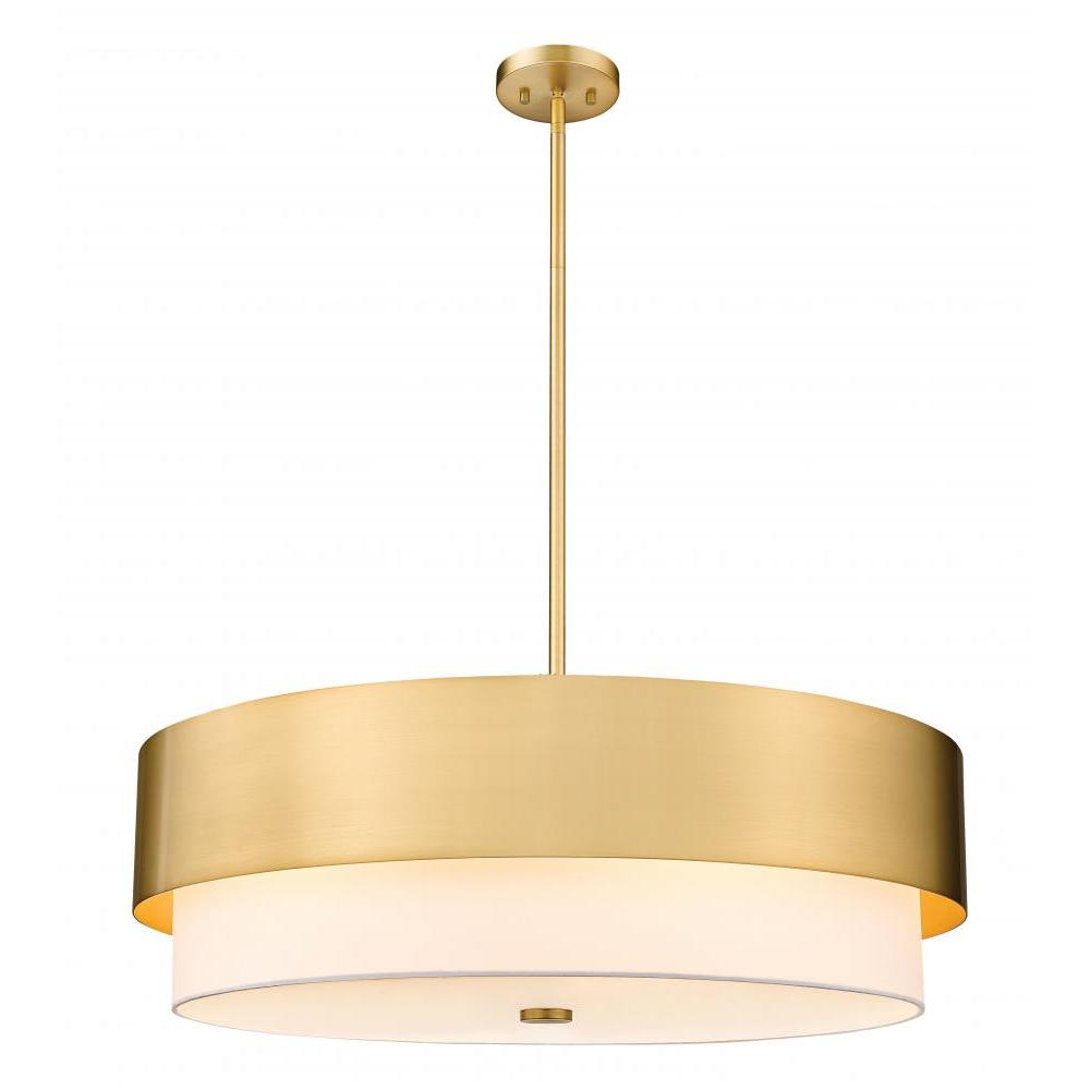 6 Light Chandelier-White