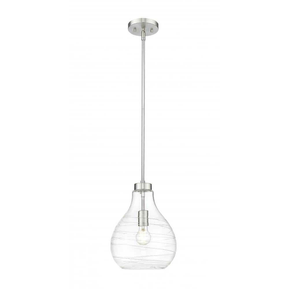 1 Light Pendant-Clear