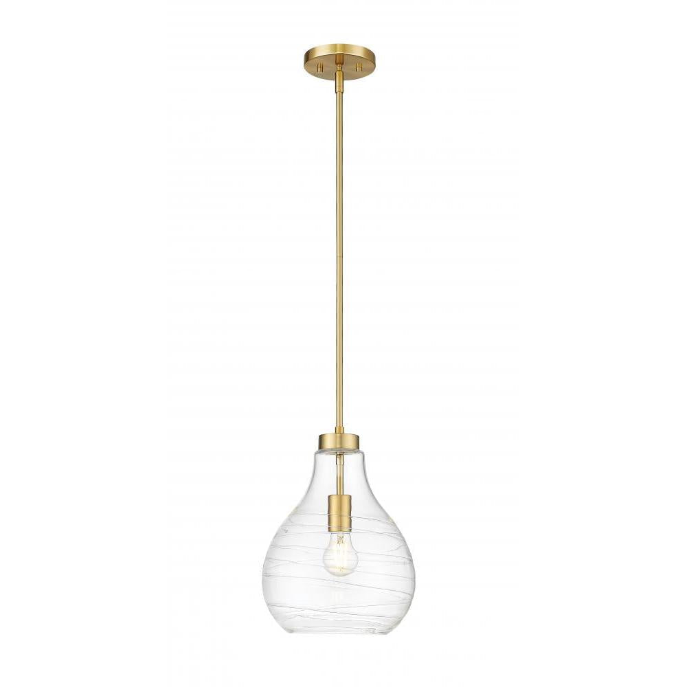 1 Light Pendant-Clear