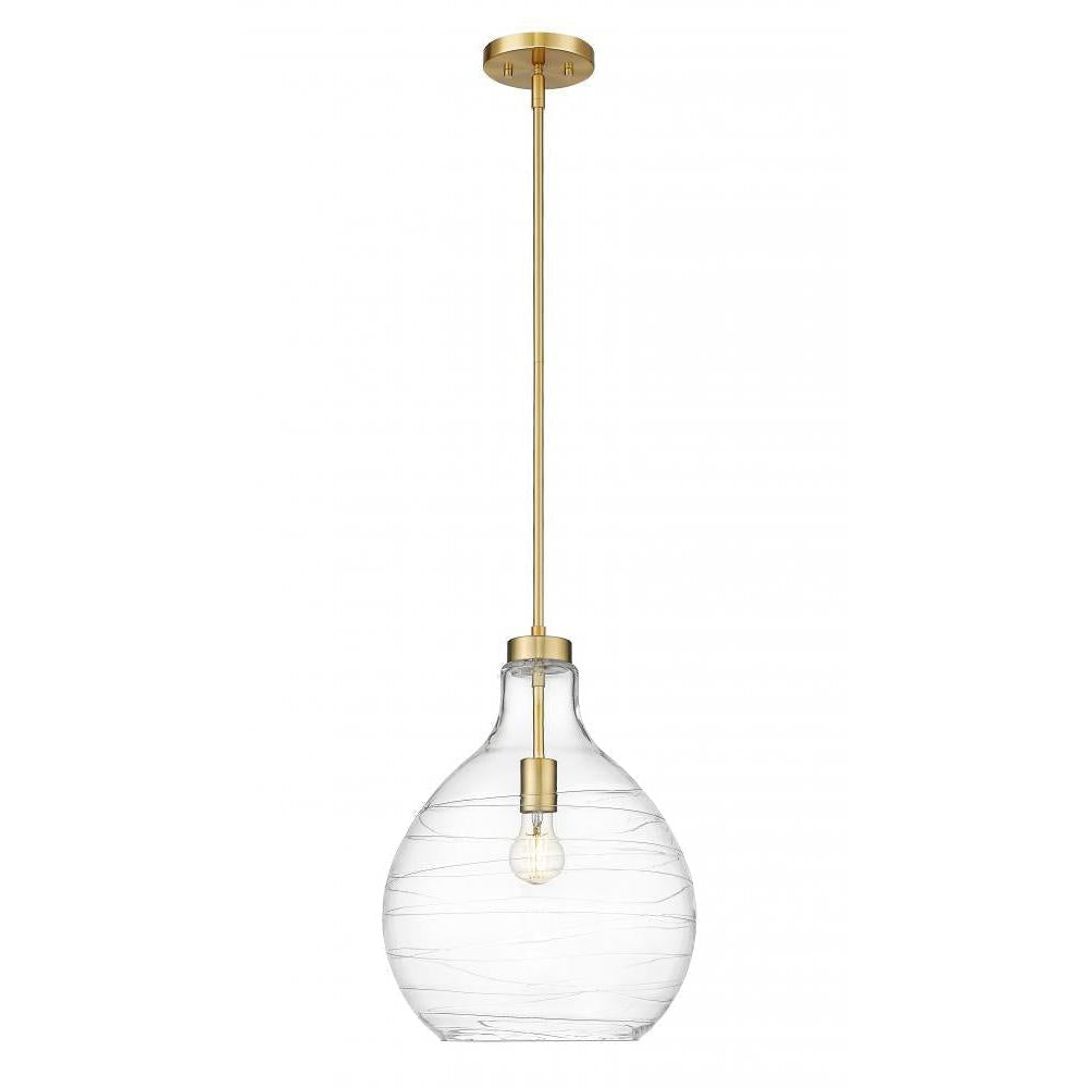 1 Light Pendant-Clear