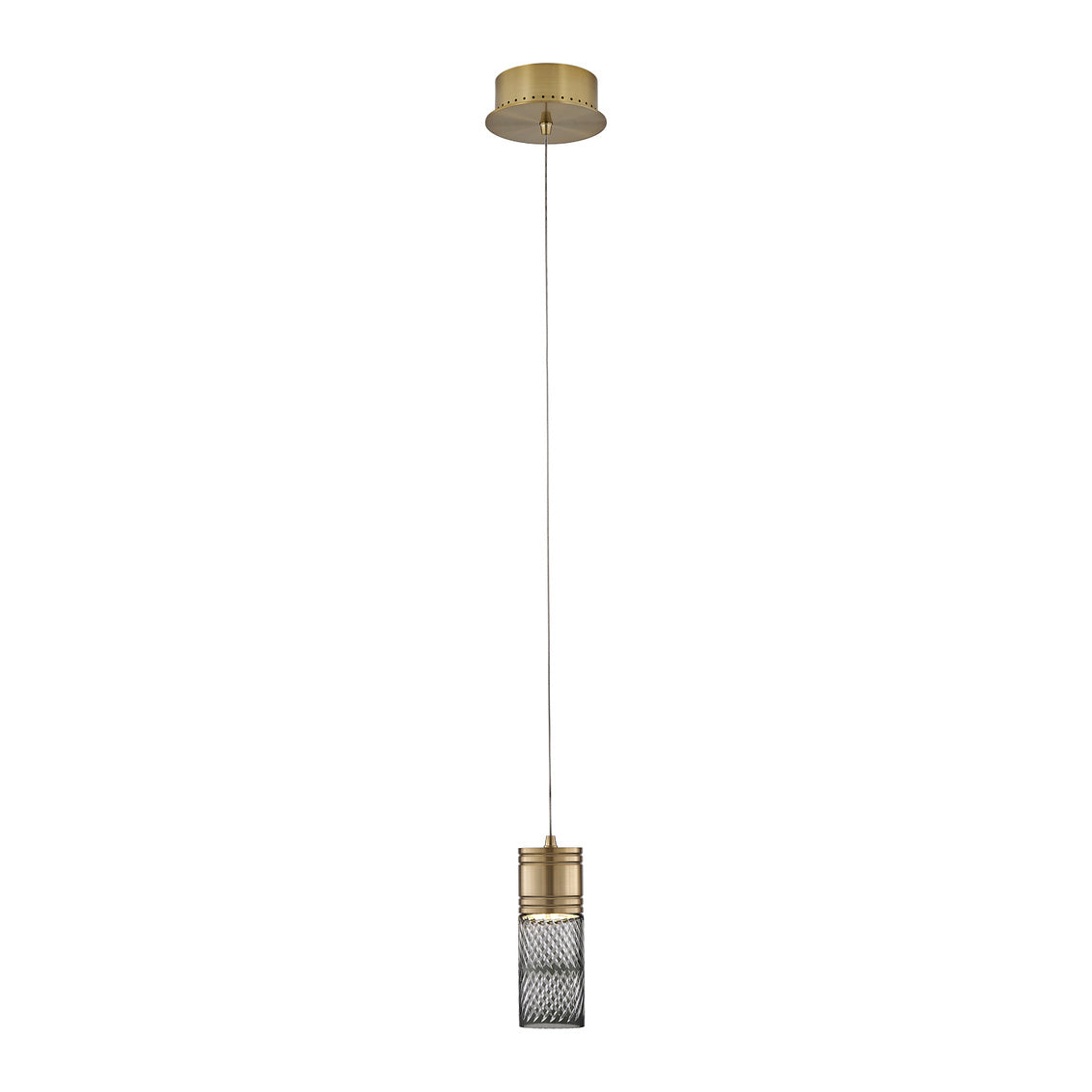 Kiriko 6-in (6-watt) LED Winter Brass Pendant