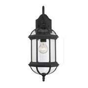 Kensington 1-Light Outdoor Wall Lantern in Textured Black