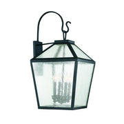 Woodstock 4-Light Outdoor Wall Lantern in Black