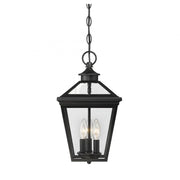 Ellijay 3-Light Outdoor Hanging Lantern in Black