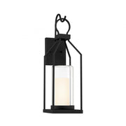 Hamilton 1-Light Outdoor Wall Lantern in Matte Black