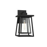 Denver 1-Light Outdoor Wall Lantern in Matte Black