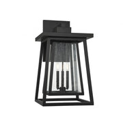 Denver 3-Light Outdoor Wall Lantern in Matte Black