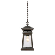Taylor 1-Light Outdoor Hanging Lantern in English Bronze with Gold