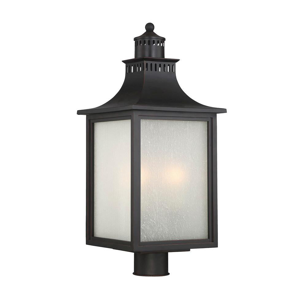 Monte Grande 3-Light Outdoor Post Lantern in English Bronze