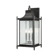 Dunnmore 3-Light Outdoor Wall Lantern in Black