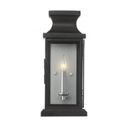 Brooke 1-Light Outdoor Wall Lantern in Matte Black