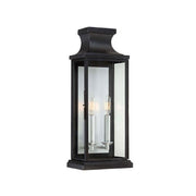 Brooke 2-Light Outdoor Wall Lantern in Matte Black