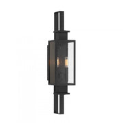 Ascott 2-Light Outdoor Wall Lantern in Matte Black