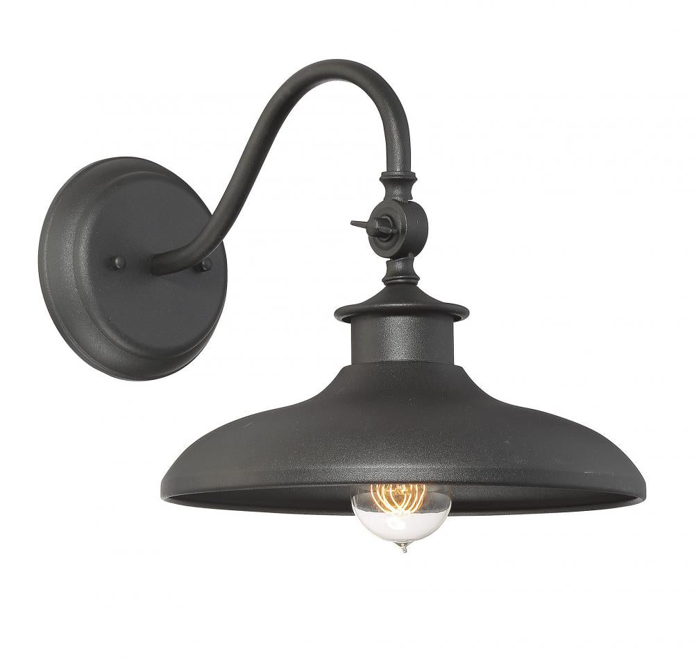 Savoy House RALEIGH 5-9584-BK Exterior Wall Barn Light Vintage Industrial - Black (OPEN BOX SALE)