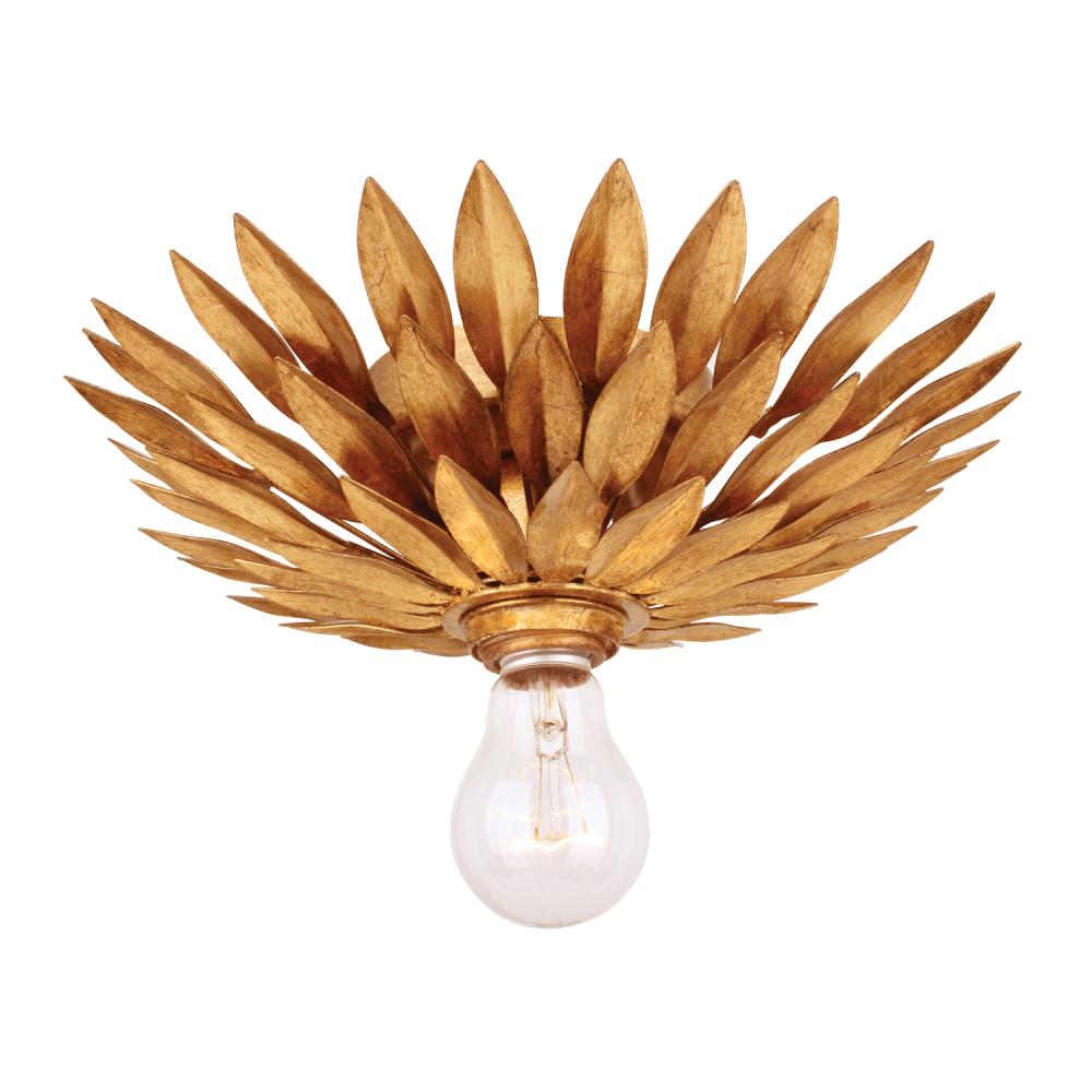 Crystorama BROCHE 500-GA_CEILING Semi Flush Mt Contemporary - Antique Gold