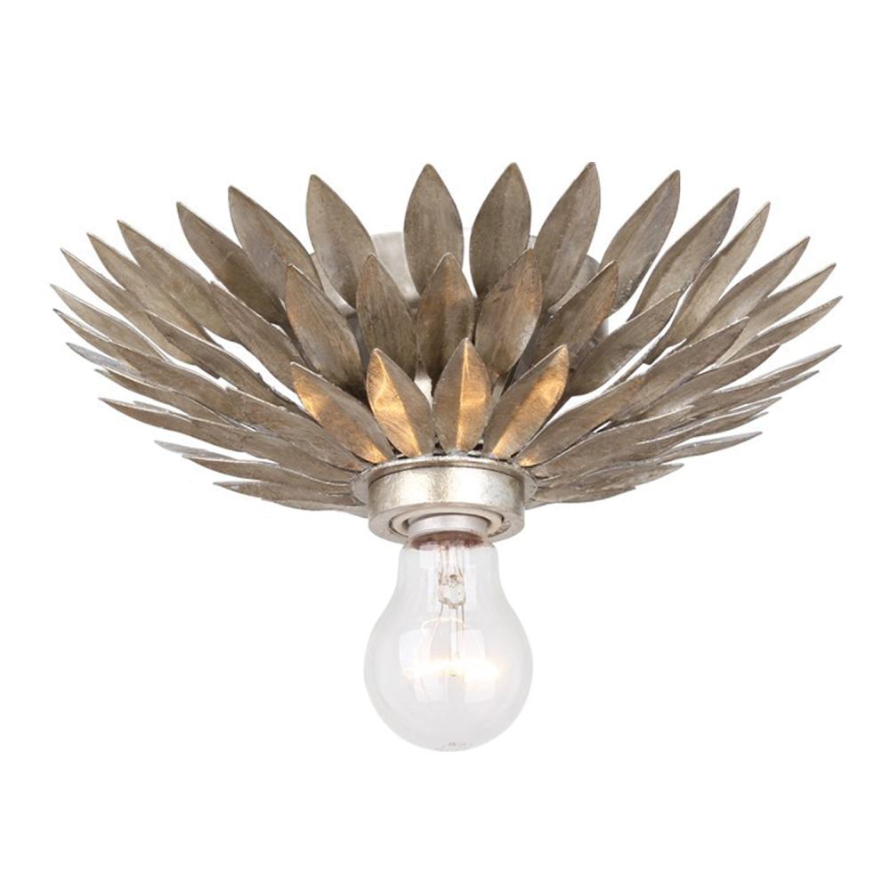 Crystorama BROCHE 500-SA_CEILING Flush Mount Contemporary - Antique Silver