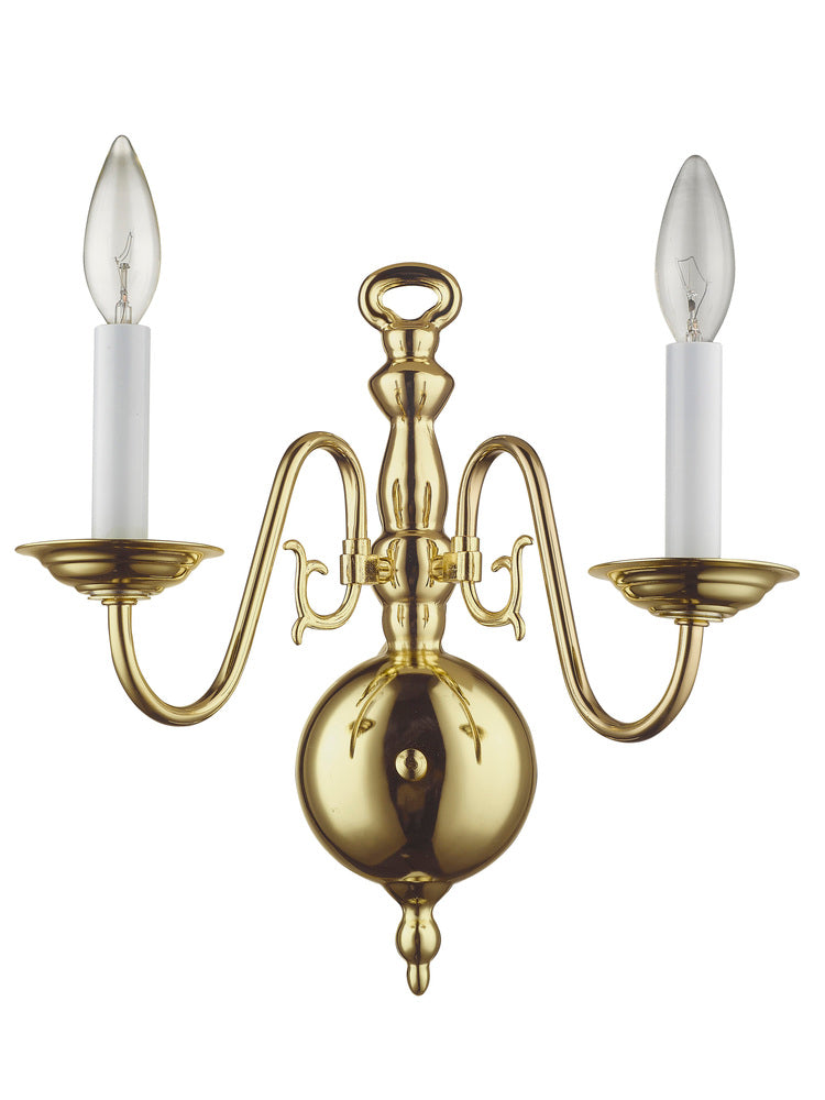 Livex Lighting WILLIAMSBURGH 5002-02 Sconce Traditional - Polished Brass