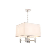 DuPont 4 Light Square Convertible Pendant - Semi Flush Mount