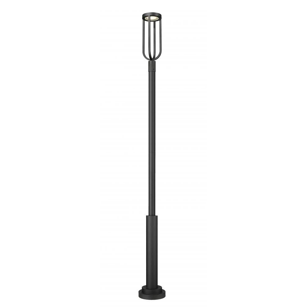 1 Light Outdoor Post Mounted Fixture-Sand Blast