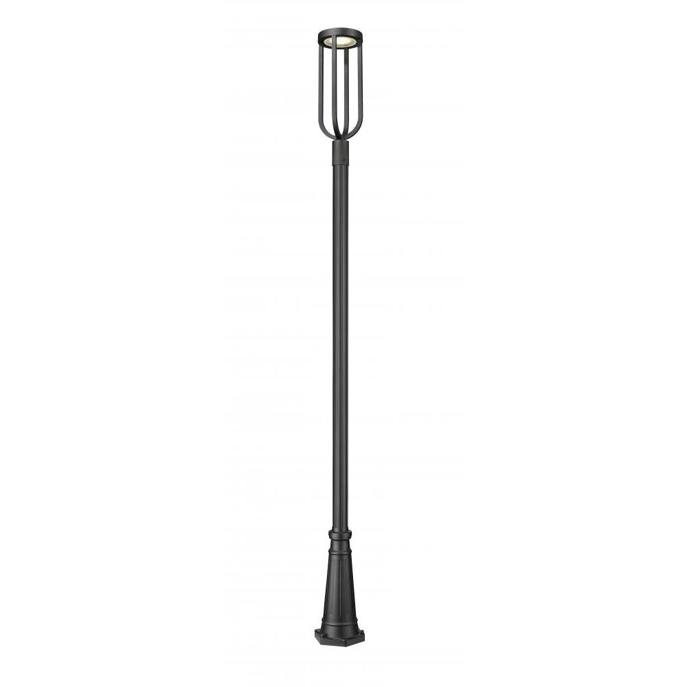 1 Light Outdoor Post Mounted Fixture-Sand Blast