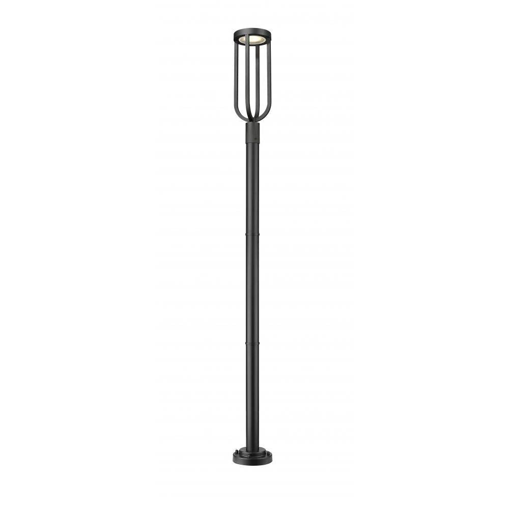 1 Light Outdoor Post Mounted Fixture-Sand Blast