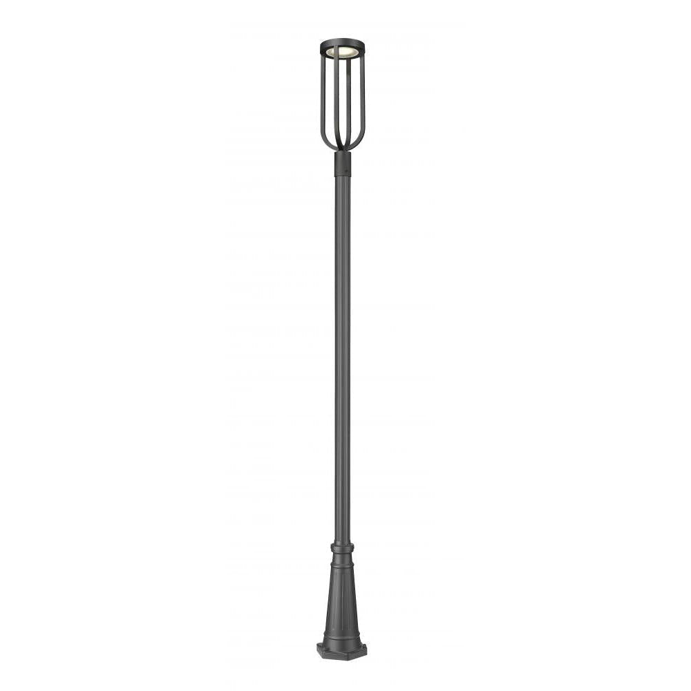 1 Light Outdoor Post Mounted Fixture-Sand Blast