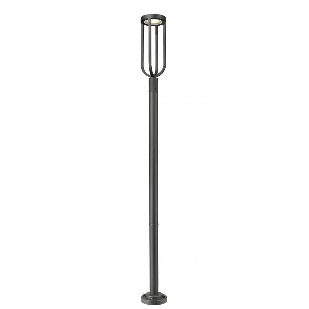 1 Light Outdoor Post Mounted Fixture-Sand Blast