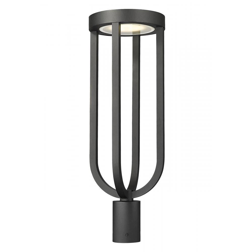 1 Light Outdoor Post Mount Fixture-Sand Blast