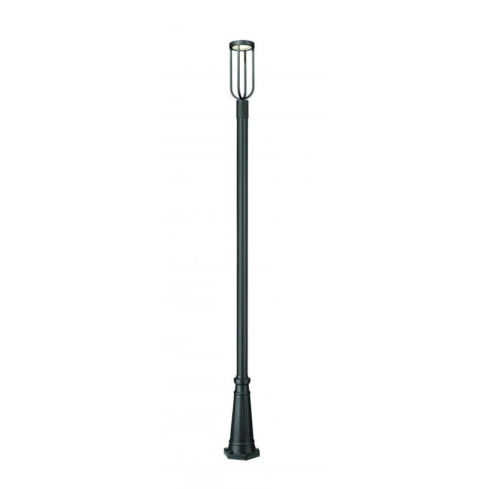 1 Light Outdoor Post Mounted Fixture-Sand Blast