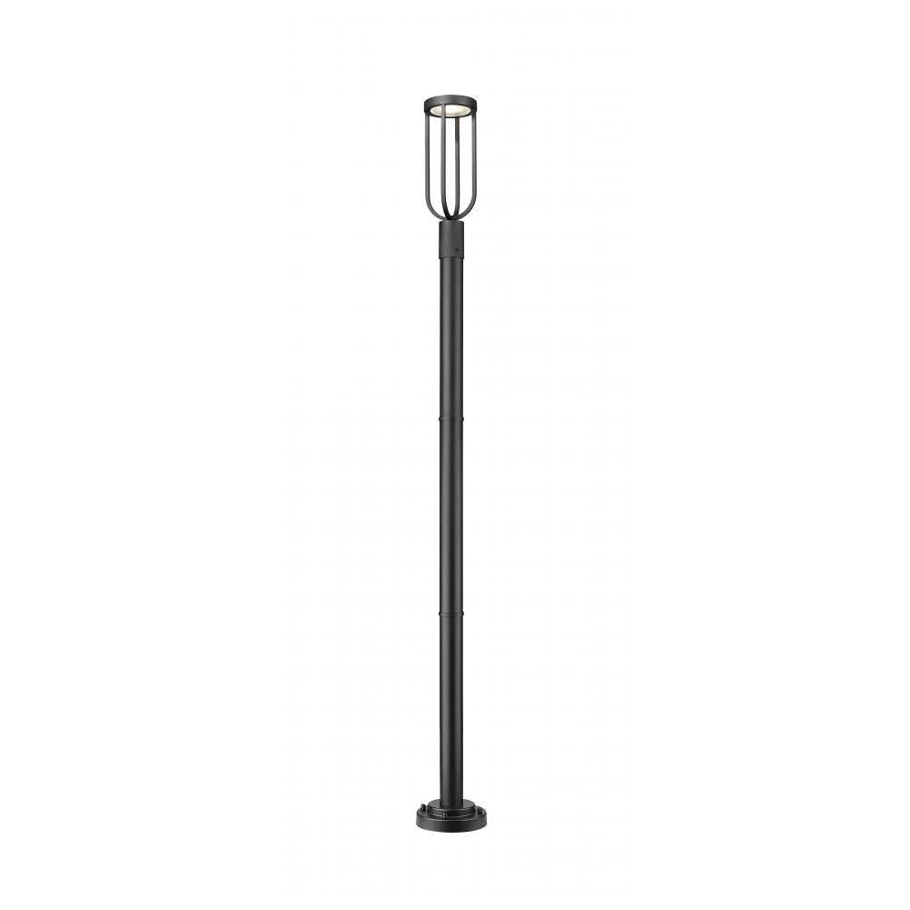 1 Light Outdoor Post Mounted Fixture-Sand Blast