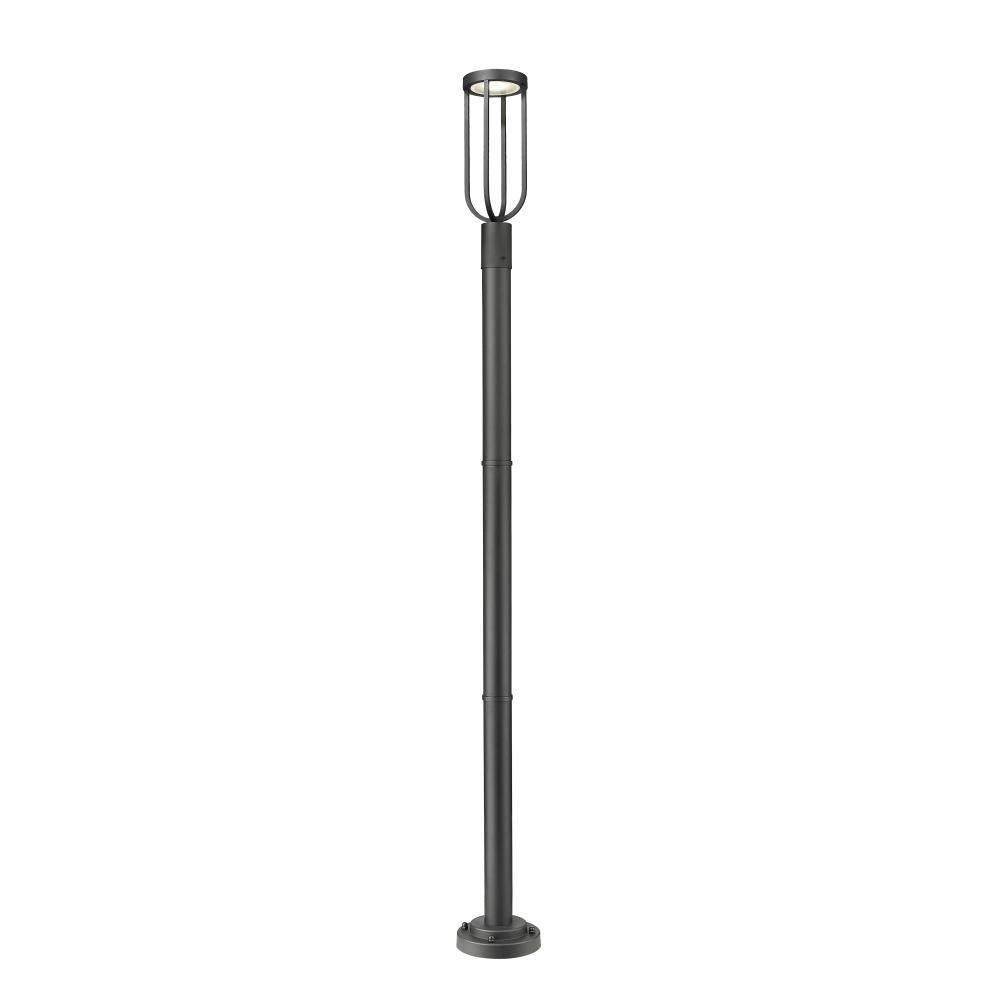 1 Light Outdoor Post Mounted Fixture-Sand Blast