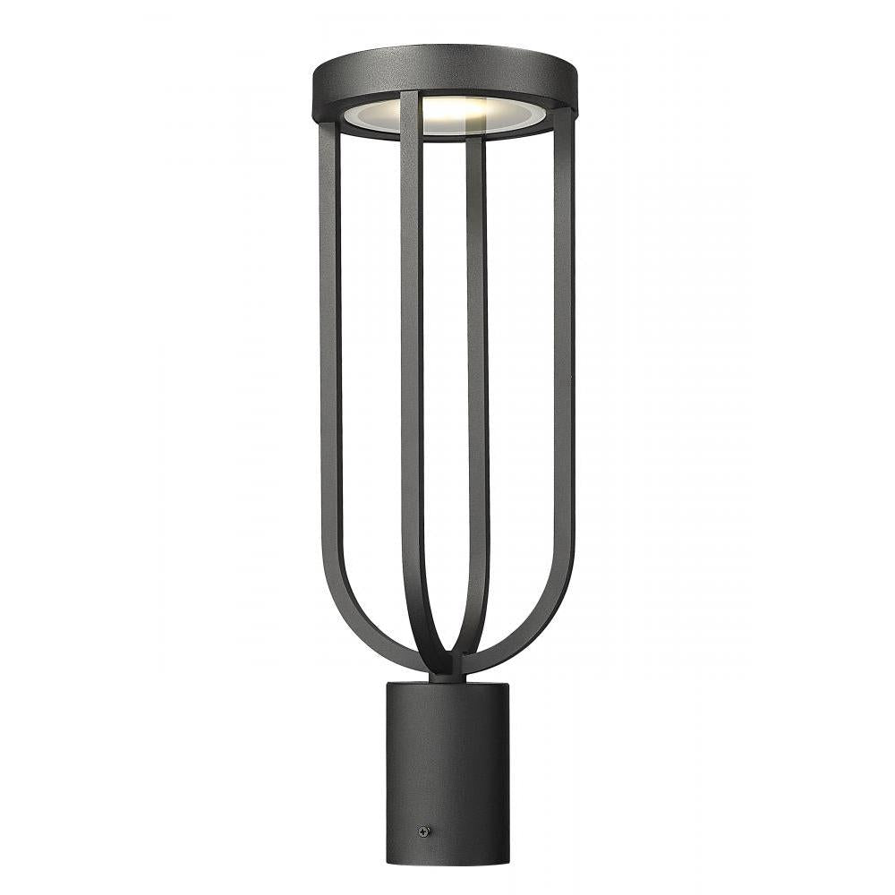 1 Light Outdoor Post Mount Fixture-Sand Blast