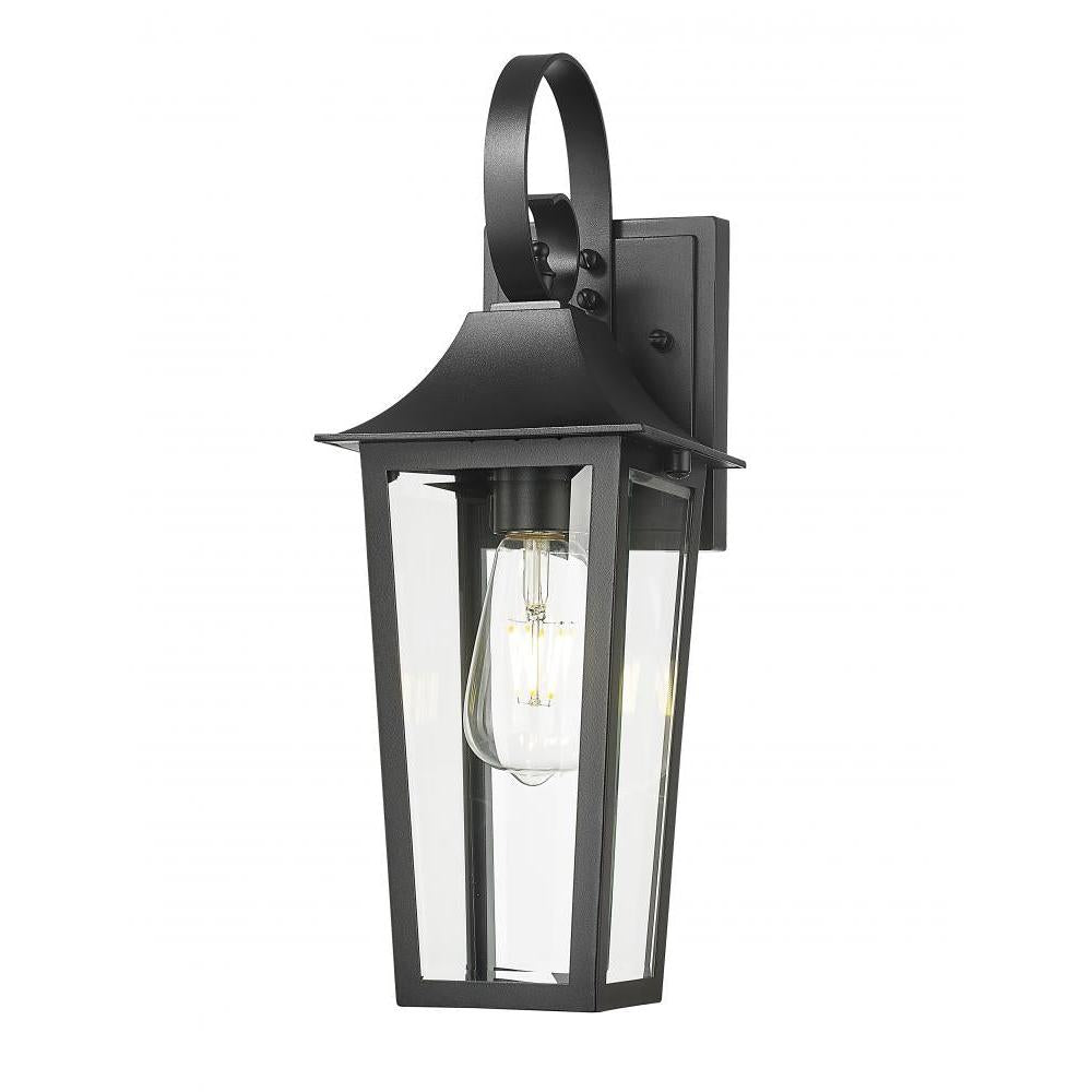 1 Light Outdoor Wall Light-Clear Beveled
