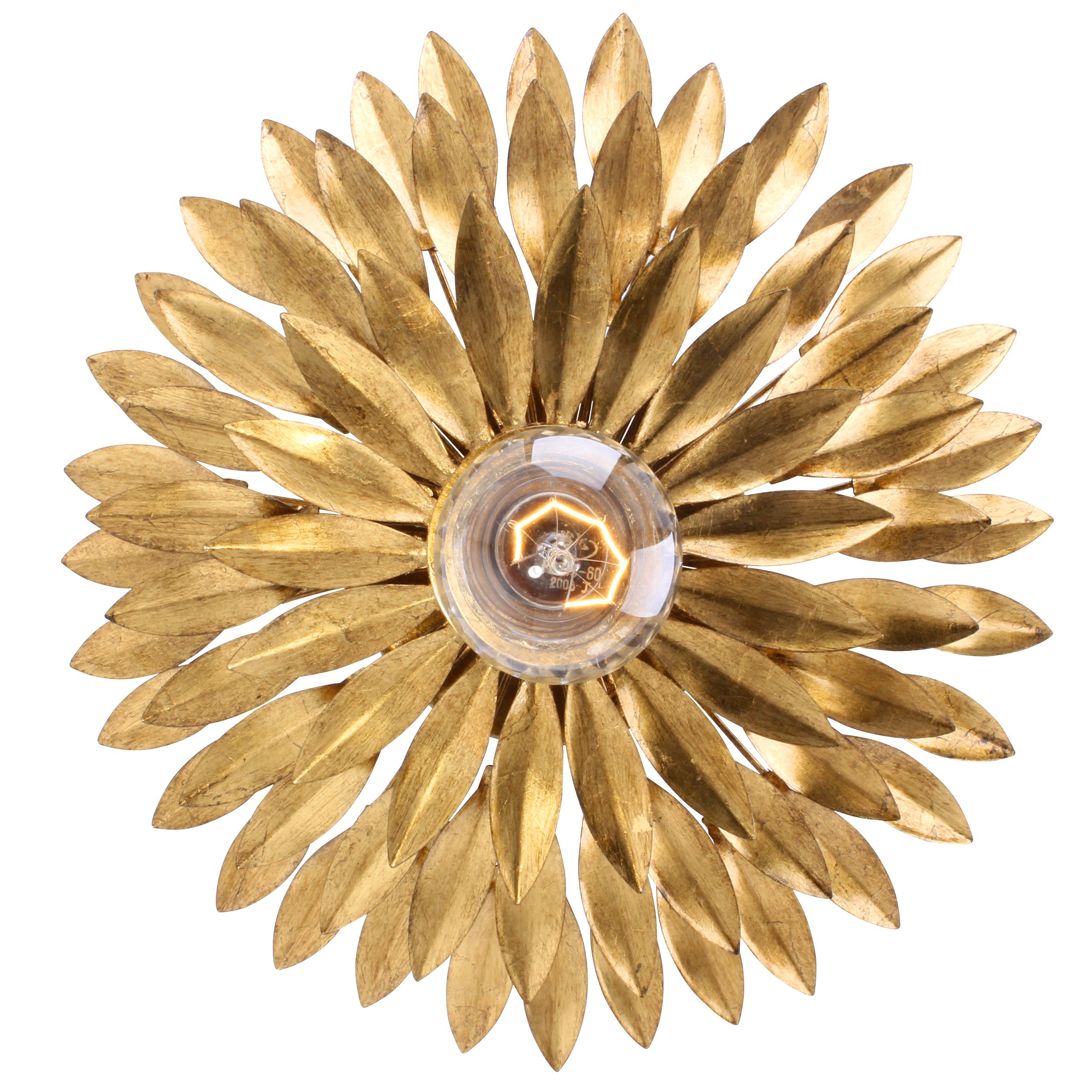Crystorama Broche 500W-GA – 11 Inch – 1 Light – Sconce – Antique Gold – Damp Rated