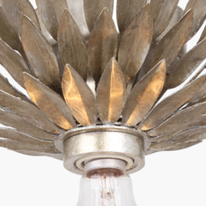 Crystorama Broche 500W-SA – 11 Inch – 1 Light – Sconce – Antique Silver – Damp Rated