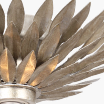 Crystorama Broche 500W-SA – 11 Inch – 1 Light – Sconce – Antique Silver – Damp Rated