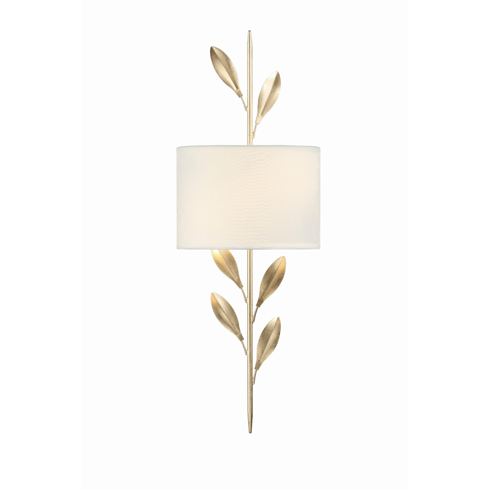 Crystorama Broche 501-GA – 8.5 Inch – 2 Light – Sconce – Antique Gold – Dry Rated
