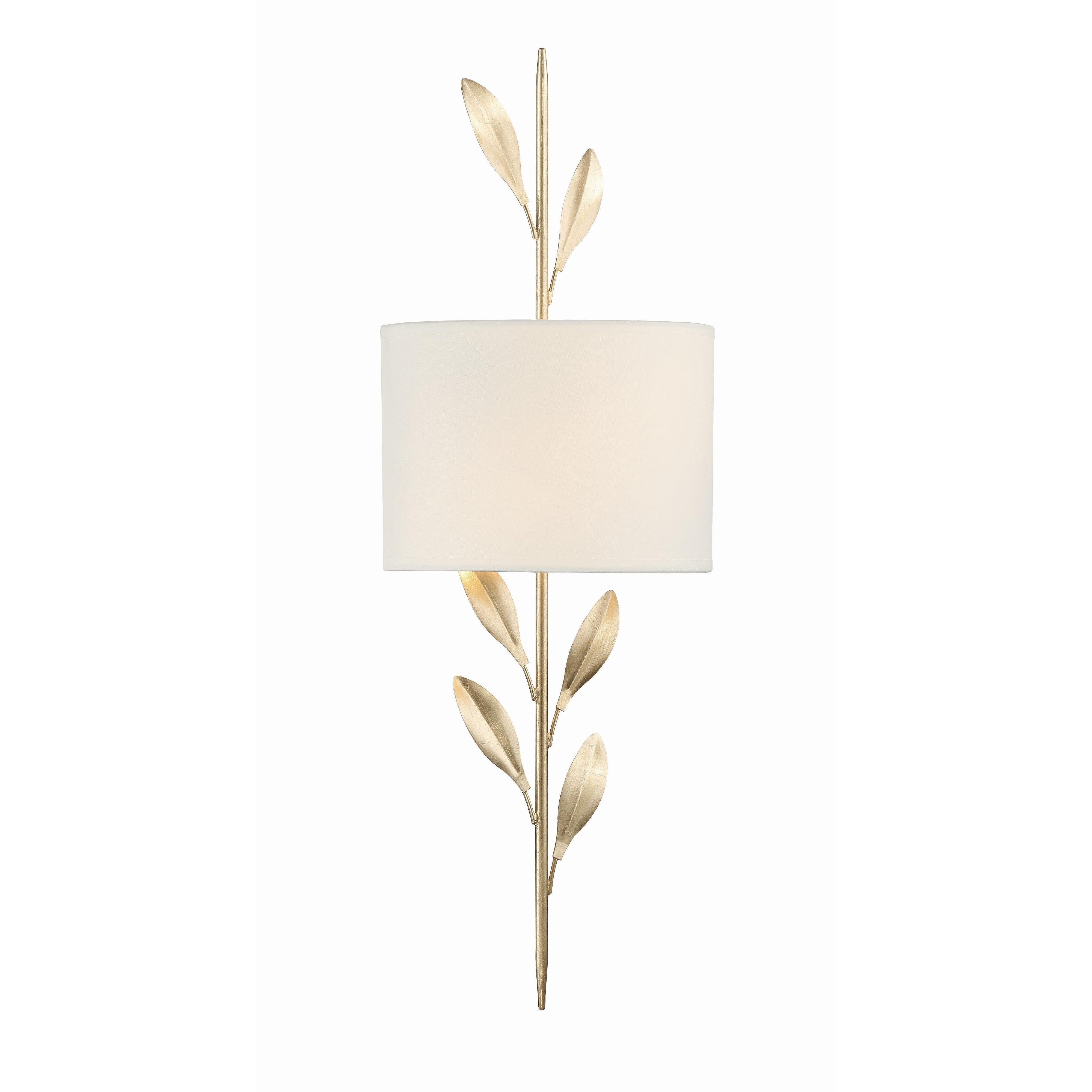 Crystorama Broche 501-GA – 8.5 Inch – 2 Light – Sconce – Antique Gold – Dry Rated