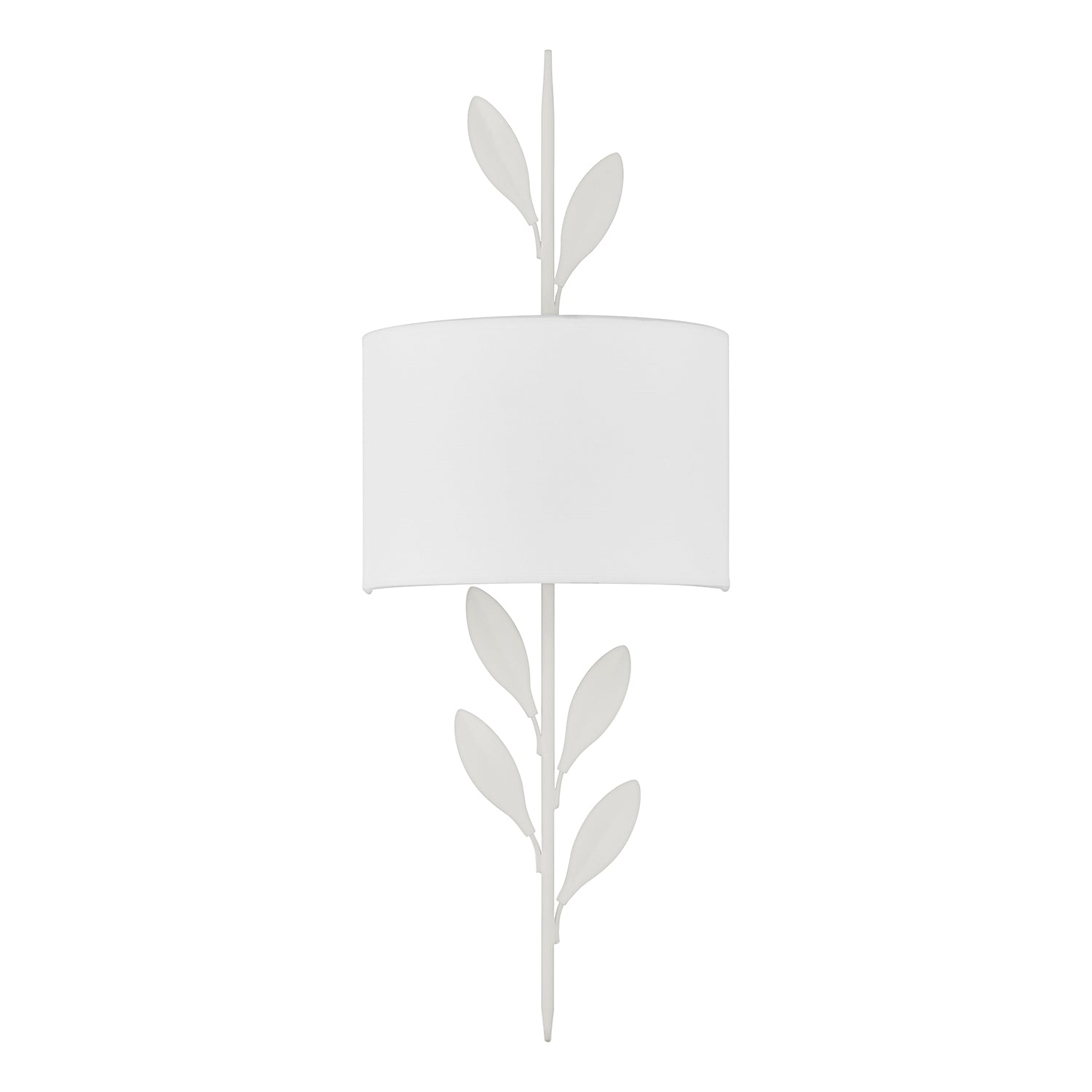 Crystorama Broche 501-MT – 8.5 Inch – 2 Light – Sconce – Matte White – Dry Rated