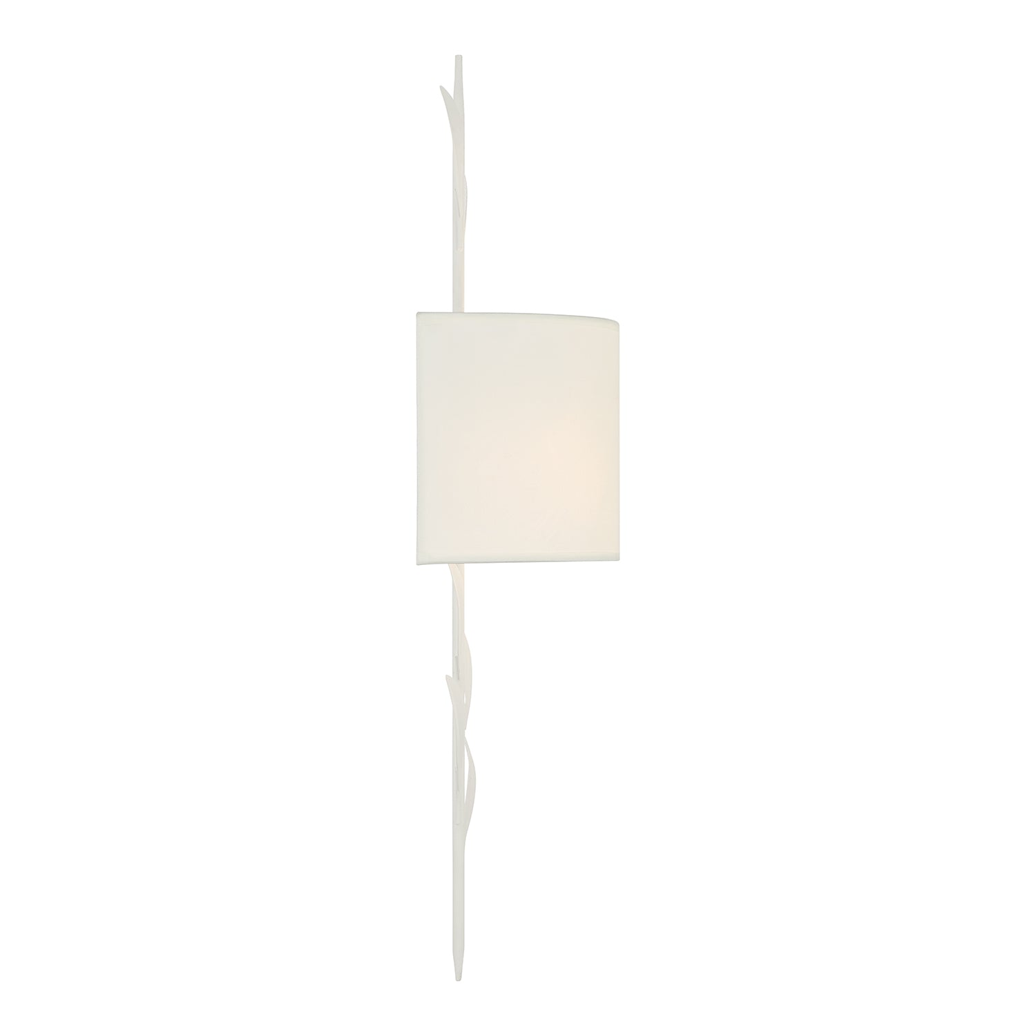 Crystorama Broche 501-MT – 8.5 Inch – 2 Light – Sconce – Matte White – Dry Rated