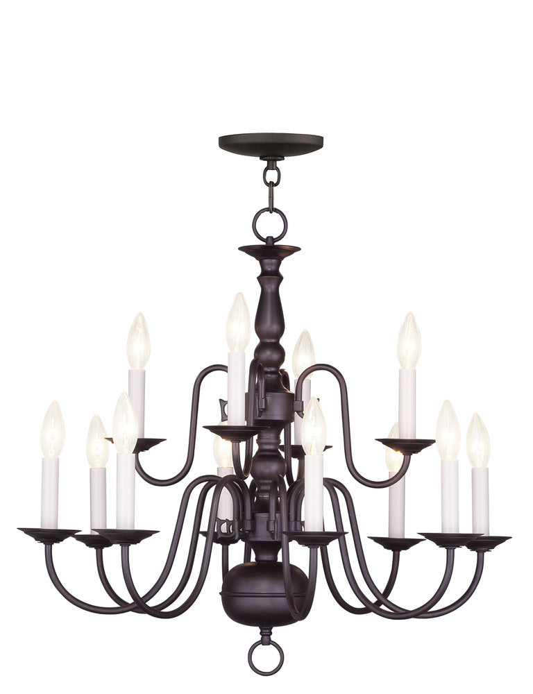 Livex Lighting WILLIAMSBURGH 5012-07 Chandelier Traditional - Bronze