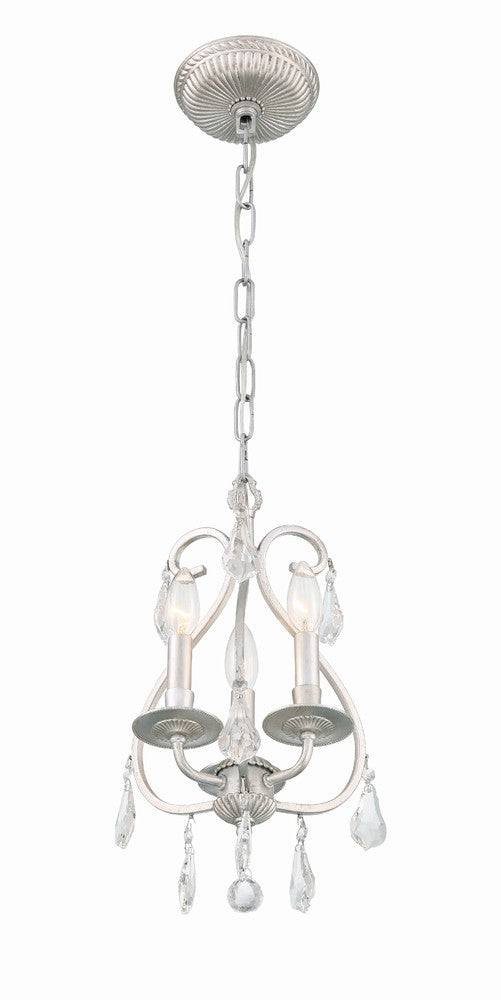 Crystorama ASHTON 5013-OS-CL-MWP Mini Chandelier Contemporary - Olde Silver