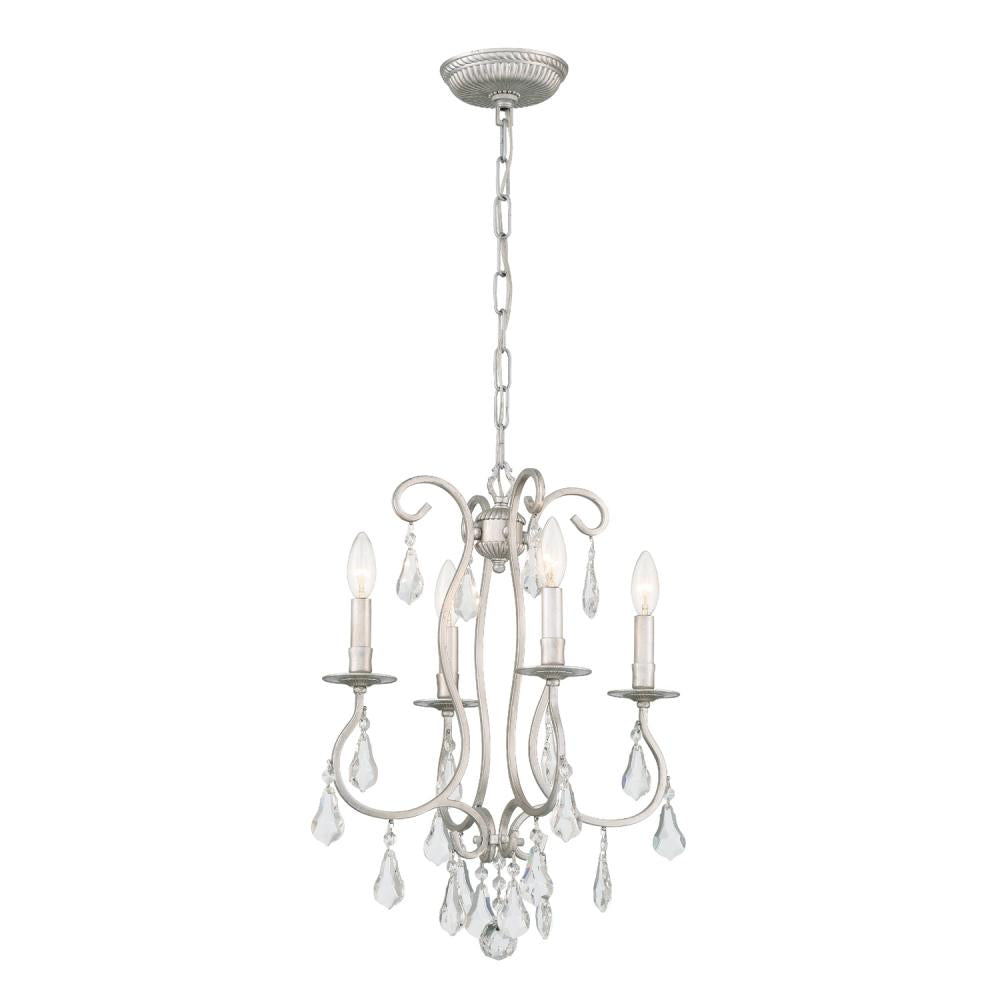 Crystorama ASHTON 5014-OS-CL-MWP Mini Chandelier Contemporary - Olde Silver