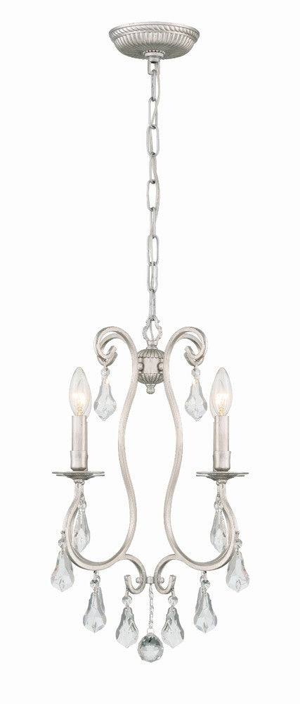 Crystorama ASHTON 5014-OS-CL-MWP Mini Chandelier Contemporary - Olde Silver