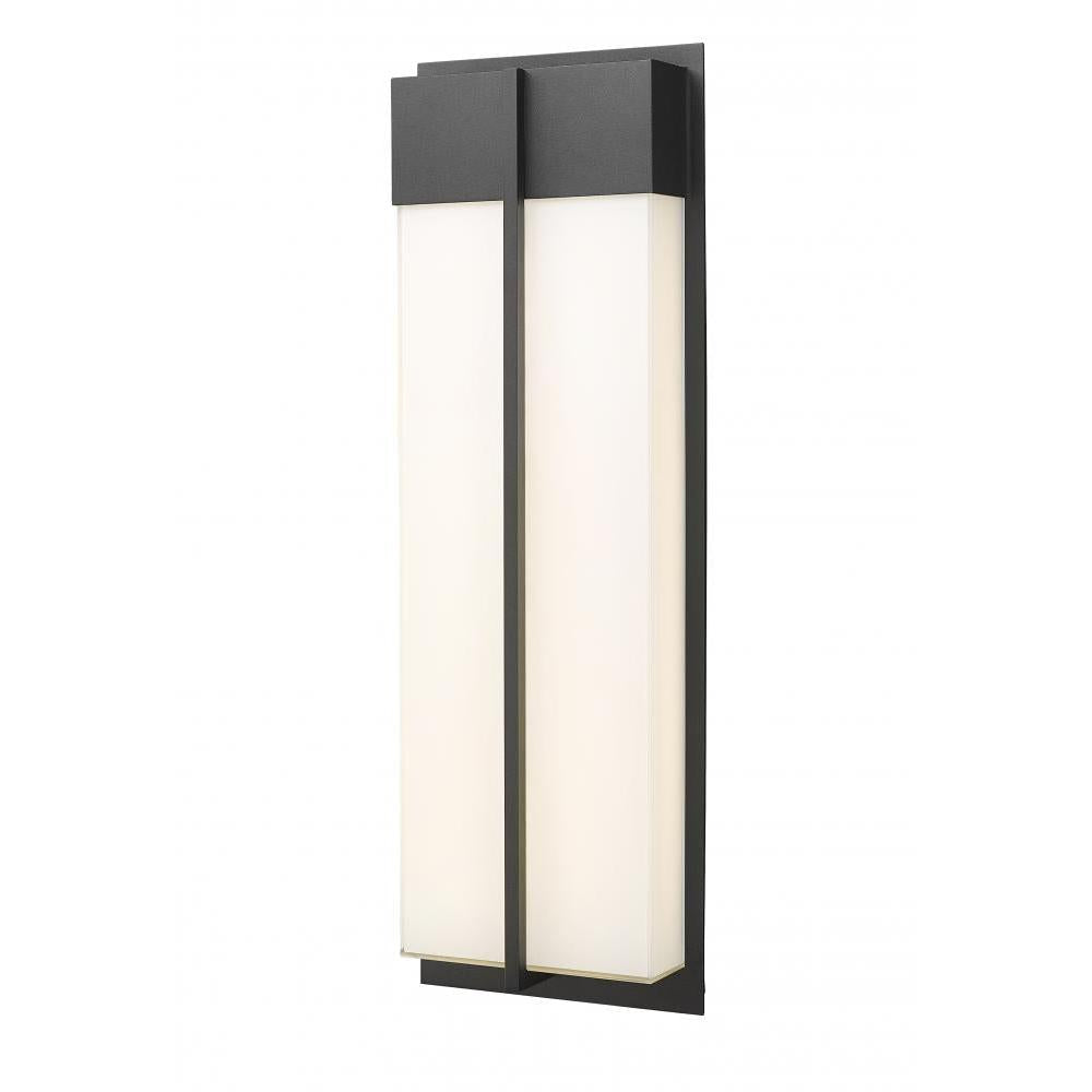 2 Light Outdoor Wall Light-Gloss Opal